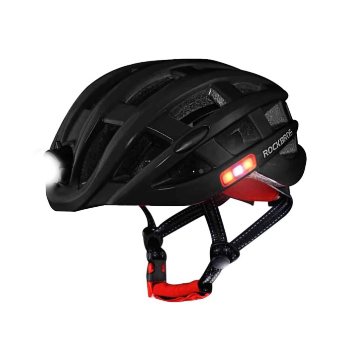 Prilba AERIUM ROCKBROS Ultralight s LED svietidlom čierna