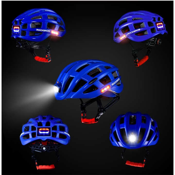 Prilba AERIUM ROCKBROS Ultralight s LED svietidlom čierna