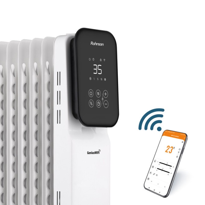 Olejový radiátor Rohnson R-2511-23 Genius Wi-Fi