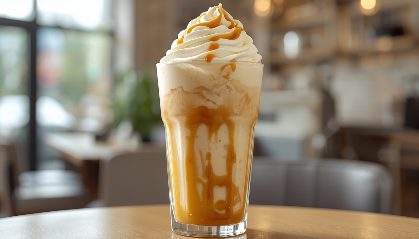 Sladké karamelové frappé